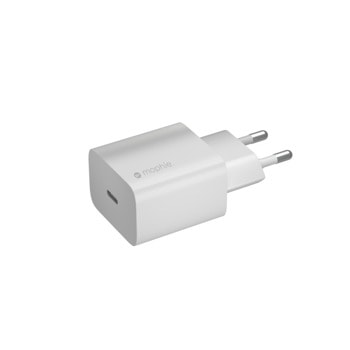 Зарядно устройство Mophie Wall Adapter, USB-C(Ж), 20W, бяло | JAR Computers Зарядно Mophie Wall Adapter 20W White