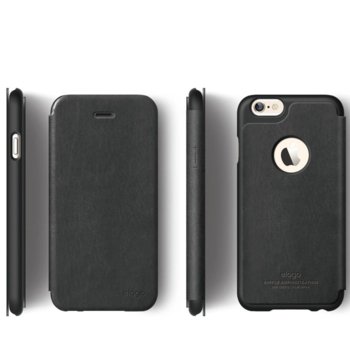 Elago S6 Leather Flip Apple