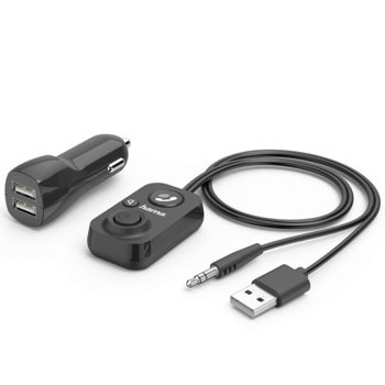 Приемник за кола HAMA 14159, Bluetooth, 3.5mm jack, 2x USB-A | JAR Computers HAMA 14167