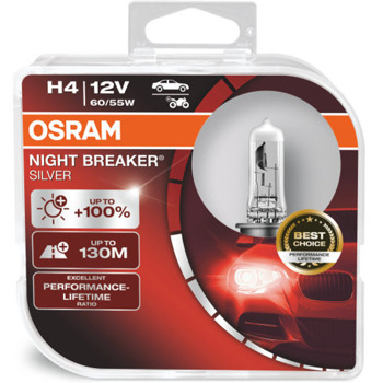Автомобилна крушка Osram OSR64193NBS, 60/55W, 1650/1000lm, H4, P43t, халогенна, 2 броя в опаковка | JAR Computers Osram OSR64193NBS 60/55W 1650/1000lm OSR64193NBS