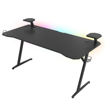 Гейминг бюро Genesis Holm 510 RGB, поставка за чаша, подсветка, USB Hub, черно | JAR Computers Genesis Holm 510 RGB NDS-1732