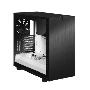 Кутия Fractal Design Define 7 Black/White TG Clear Tint, E-ATX (max 285 mm)/ATX/mATX/mITX, USB 3.1 Gen 2 Type-C, прозорец, черна, без захранване | JAR Computers Fractal Design Define 7 Black/White TG Clear Tint