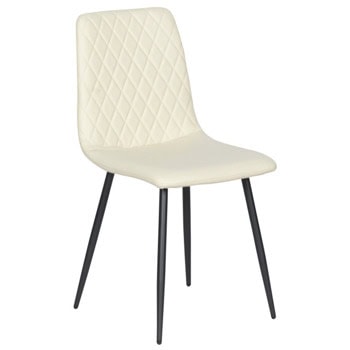 Трапезен стол Carmen MONZA, до 100kg., еко кожа, прахово боядисана метална база, крем | JAR Computers Carmen MONZA крем 3532134