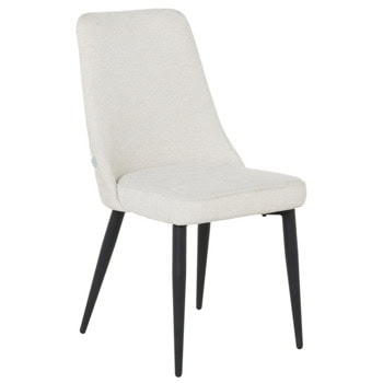 Трапезен стол Carmen SMITH, до 100kg., дамаска, прахово боядисана метална база, крем | JAR Computers Carmen SMITH - крем 3532409