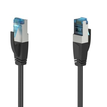 Пач кабел Hama 200680, S/FTP, Cat.6a, 1.5m, черен | JAR Computers HAMA-200680