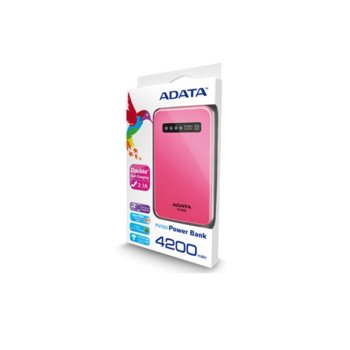 A-Data PV100 4200mAh розова