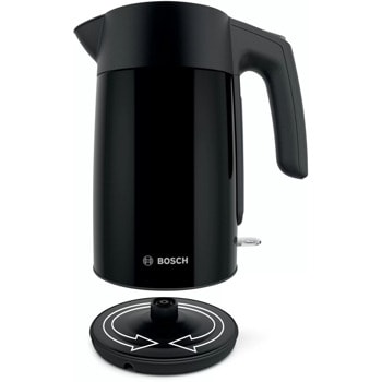 Електрическа кана Bosch TWK7L463, 1.7 л. вместимост, 2400W, черна | JAR Computers Bosch TWK7L463