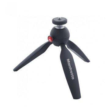 Мини трипод Manfrotto PIXI Mini, мин/макс. височина 13.5-13.5 cm, 1 кг. товароносимост, алуминий, черен | JAR Computers Manfrotto PIXI Mini