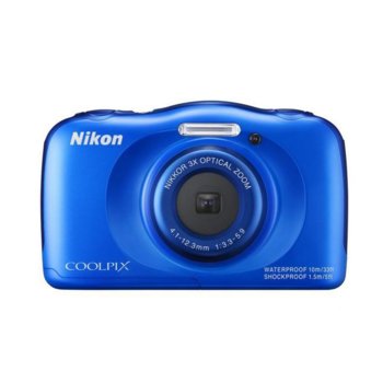 Nikon CoolPix S33, 13mpix, Waterproof, NIKKOR Lens