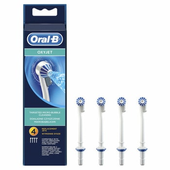 Резервни глави Oral B ED 17-4, за зъбен душ OxyJet, 4бр., бели | JAR Computers Резервна глава за Oral B ED 17-4