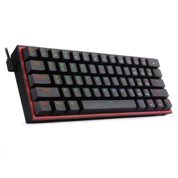 Клавиатура Redragon Fizz Pro K616-RGB, безжична, Bluetooth, механична, подсветка, USB type-C, черна image