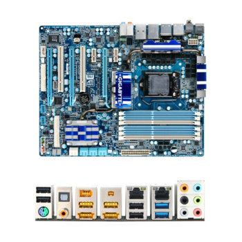 Дънна платка Gigabyte P55A-UD6, P55, LGA1156, DDR3, 2xPCI-E(SLi/CF), Dolby SB7.1, 2xLan1000, SATA RAID 0,1,5,10, SATA 6Gb/s, 2xeSATA, 2xUSB3.0, 3x1394, ATX | JAR Computers Gigabyte P55A-UD6