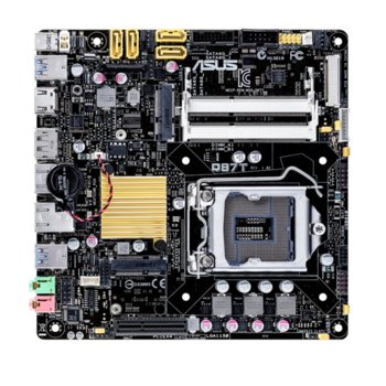 Дънна платка ASUS Q87T, Q87, LGA1150, So-DIMM DDR3, PCI-E 3.0 (HDMI & DisplayPort), SB7.1, 2x Lan1000, 4x SATA 6Gb/s RAID 0,1,5,10, 4x USB3.0, mini-ITX | JAR Computers ASUS Q87T mini-ITX