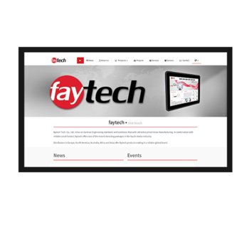 Индустриален монитор FAYTECH FT55TMHDKOBHB, 55"(139.7 cm), Full HD LED, VGA, HDMI, DVI-D, RS232 | JAR Computers FAYTECH 1010500411 FT55TMHDKOBHB