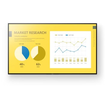 Публичен дисплей Sony FW-75EZ20L, 75" (190.5cm) 4K/UHD IPS дисплей, DLED, 400 000:1, 350cd/m2, HDR10, Dolby Vision, HDMI, USB, RJ45, RS-232C | JAR Computers Sony FW-75EZ20L