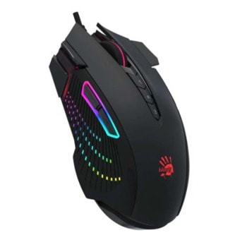 Мишка A4 BLOODY J90S USB RGB BLACK, оптична, (8000 dpi), USB, 6 бутона, гейминг, RGB подсветка, черна | JAR Computers A4 BLOODY J90S USB RGB BLACK