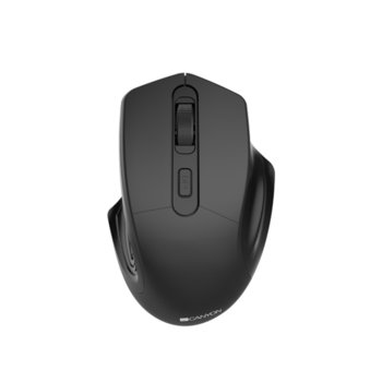 Мишка Canyon Wireless Optical Mouse, оптична (1600 dpi), безжична, USB, 4 бутона, черна image