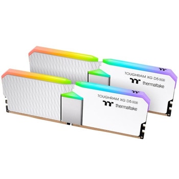 Памет 32GB (2x16GB) DDR5 6600MT/s, Thermaltake Toughram XG RGB D5 White, RG34D516GX2-6600C32B, 1.4V | JAR Computers Thermaltake Toughram XG RGB D5 White 2x16 6600MHz