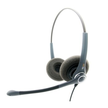 Слушалки AxTel QD PRO duo AXH-PROXLD, AUX, шумопотискащ микрофон, професионални за Call Center, Wideband, 150 ома, 90 dB, черни | JAR Computers AxTel QD PRO duo XL NC Wideband AXH-PROXLD