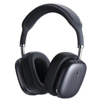 Слуашлки Baseus Bowie H2, Bluetooth, микрофон, ANC шумопотискане, до 33 часа време на работа, 40mm драйвери, тъмносиви | JAR Computers Слушалки Baseus Bowie H2 тъмносиви