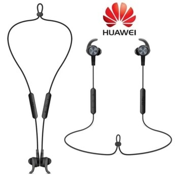 Слушалки Huawei CM61, безжични, микрофон, Bluetooth, Пасивно шумопотискане, 4.1, Android & iOS съвместимост, до 11 часа време на работа, 137 mAh батерия, черни | JAR Computers Huawei CM61