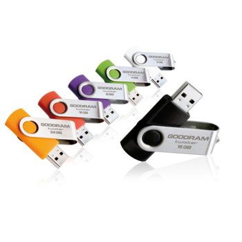 Памет 64GB USB Flash Drive, Goodram Twister, USB 2.0, различни цветове | JAR Computers GOODRAM 64GB Twister USB 2.0 PD64GH2GRTSKR9