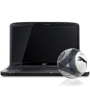 Лаптоп 15.6" (39.62 cm) ACER AS5738G-653G32Mn +подарък топка PUMA, Core2Duo 2.1GHz, HD LED Display & ATi HD5470 512MB DDR3 (HDMI), 3GB DDR3, 320GB, DVDRW, 802.11n, camera, Linux, 2.8kg, 1г. гаранция | JAR Computers 15.6" (39.62 cm) ACER AS5738G-653G32Mn +подарък …