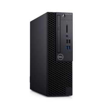 Настолен компютър Dell OptiPlex 3070 SFF (N506O3070SFF_UBU-14), четириядрен Coffee Lake Intel Core i3-9100 3.6/4.2 GHz, 4GB DDR4, 1TB HDD, 4x USB 3.1, клавиатура и мишка, Linux | JAR Computers Dell OptiPlex 3070 SFF N506O3070SFF_UBU-14