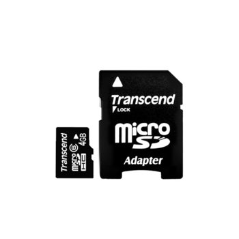 4GB Micro SDHC, Transcend