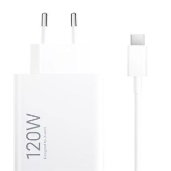 Зарядно устройство Xiaomi 120W HyperCharge Combo (Type-A), от контакт към 1x USB-A(ж), 20V/6A, бяло, 120W | JAR Computers Xiaomi 120W HyperCharge Combo (Type-A) BHR9462EU