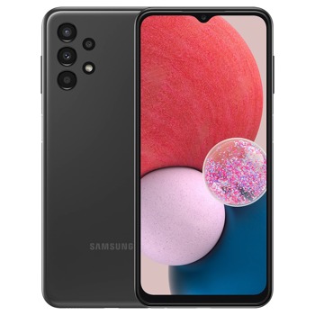 Смартфон Samsung SM-A135F GALAXY A13 (черен) (SM-A135FZKKEUE), поддържа 2 SIM карти, 6.6" (16.76 cm) TFT дисплей, осемядрен 2 GHz процесор, 4GB RAM, 128GB Flash памет (+microSD слот), 50.0 +5.0 +2.0 +2.0 & 5.0 MPix камера, Android, 195 g | JAR Computers Samsung SM-A135F GALAXY A13 4/128GB Black