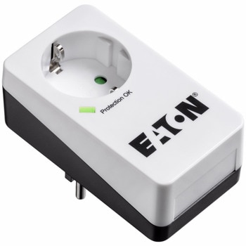 Eлектрически филтър Eaton Protection Box 1 DIN, 1 гнездо, пикова мощност 4000 W, номинален изходен ток 16 A, бял image