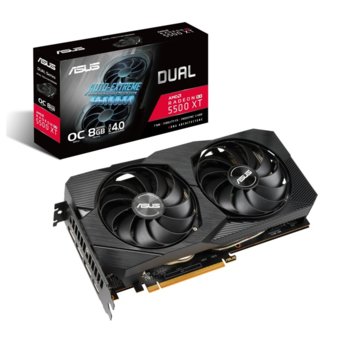 Видео карта AMD Radeon RX 5500 XT, 8GB, Asus Dual EVO OC Edition, PCI-E, GDDR6, 128bit, HDMI, DisplayPort | JAR Computers Asus Radeon RX 5500XT EVO OC Edition 8GB GDDR6 EVO