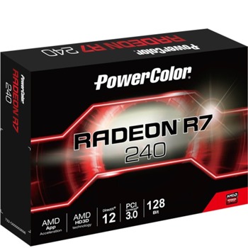 Видео карта AMD Radeon R7 240, 4GB, PowerColor, PCI-E 3.0, GDDR5, 128-bit, HDMI, DVI | JAR Computers PowerColor AMD Radeon R7 240 4GB 128BIT GDDR5