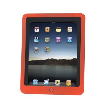 Протектор за таблет Manhattan iPad Slip-Fit Sleeve 450218, за Apple iPad 2/3, силикон, червен | JAR Computers Manhattan iPad Slip-Fit Sleeve 450218