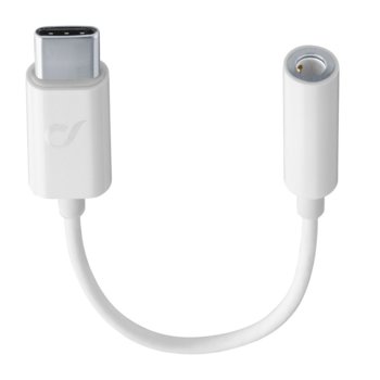 Адаптер Cellular Line 5953, от USB-C(м) към 3.5mm жак, бял | JAR Computers Cellular Line Adapter USB-C to 3.5mm