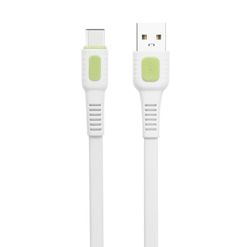 Кабел DeTech DE-C36C, от USB A(м) към USB C(м), 1m, бял image