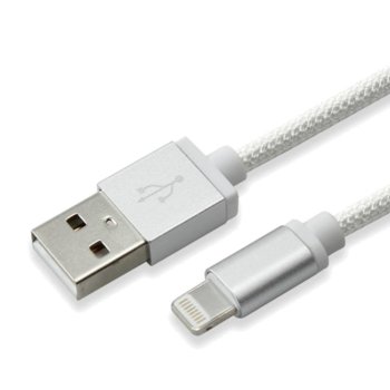 Кабел SBOX, USB A(м) към Lightning(м), 1,5m, сребрист | JAR Computers Кабел SBOX IPH7-S USB A(м) към Lightning(м)