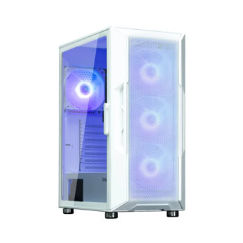 Кутия Zalman i3 NEO ARGB White, ATX/mATX/Mini-ITX, 2x USB 3.0, 3x 120mm ARGB вентилатора, с прозорец, бяла, без захранване | JAR Computers Кутия Zalman i3 NEO ARGB бяла