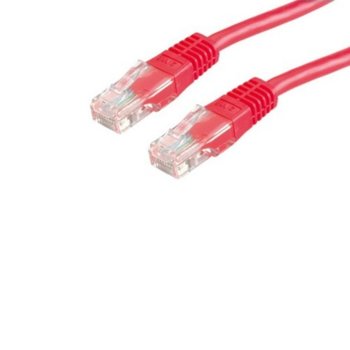 Пач кабел Roline 21.99.1531, UTP, Cat. 6, 1м, червен | JAR Computers ROLINE UTP кабел Cat. 6 червен 21.99.1531
