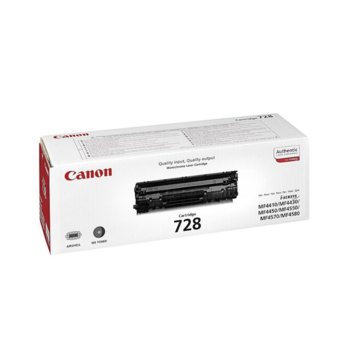 Тонер касета за Canon MF 4410/4430/4450/4550/4570/4580/4730/4750/4780/4870/4890/FAX-L150/L170/L410, Black - CRG-728- P№ CH3500B002AA, заб.: 2100 брой копия | JAR Computers КАСЕТА ЗА CANON MF 4410/4430/4450/4550/4570/4580