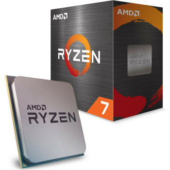 Процесор AMD Ryzen 7 5700X, осемядрен (3.4/4.6GHz, 32MB cache, AM4) BOX, без охлаждане | JAR Computers Процесор AMD Ryzen 7 5700X BOX