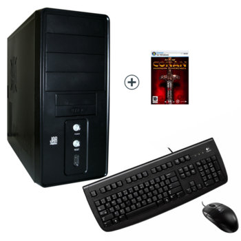 Настолен компютър PC "Сторм" +подарък игра "Age of Conan", Intel® Pentium® Dual Core E5300 2.6GHz, 3GB RAM, 750GB HDD, DVDRW, GeForce GT220 512MB DDR3 (HDMI), SB5.1, Logitech клавиатура и мишка, 2г. гаранция | JAR Computers PC "Сторм" +подарък игра "Age of Conan"