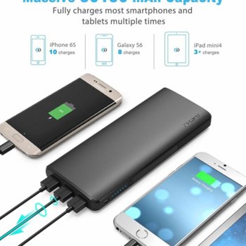 Външна батерия/power bank, Tecknet 30150mAh, черна | JAR Computers Tecknet 30150mAh черна