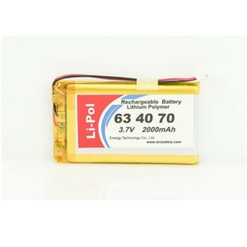 Литиева батерия LP634070-PCM, 3.7V, 2000mAh, Li-polymer, 1бр., PCM защита | JAR Computers Батерия LP634070-PCM
