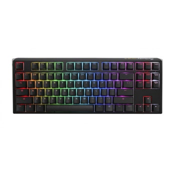 Клавиатура Ducky 3 Classic TKL, жична, гейминг, механична, Hotswap Cherry MX Silver суичове, RGB подсветка, черна, USB | JAR Computers Ducky One 3 Classic TKL Hotswap Cherry MX Silver