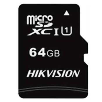 Карта памет 64GB microSDHC, HIkVision HS-TF-C1(STD)/64G/ADAPTER, с адаптер, Class 10, скорост на четене 92MB/s, скорост на запис 20MB/s image