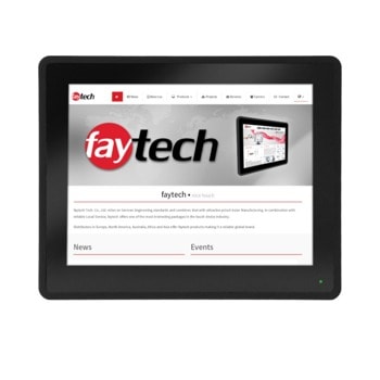 Индустриален тъч монитор Faytech 1010502068 FT121TMCAPOB, 12.1" (30.73 cm) HD Touchscreen, HDMI, DVI-D, VGA, 1x 3.5 mm audio jack | JAR Computers Faytech 1010502068 FT121TMCAPOB
