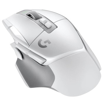 Мишка Logitech G502 X Lightspeed, оптична (25 600 dpi), безжична, USB, бяла, гейминг image