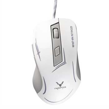 Мишка Wesdar X4, оптична (2400dpi), USB, бяла, 6 бутона image